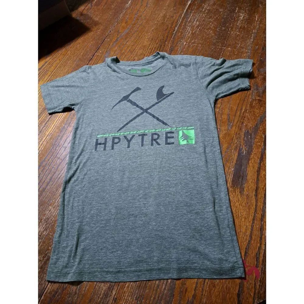 Small Hippy Tree Green Black Short Sleeve Pullover Tee Tshirt Top